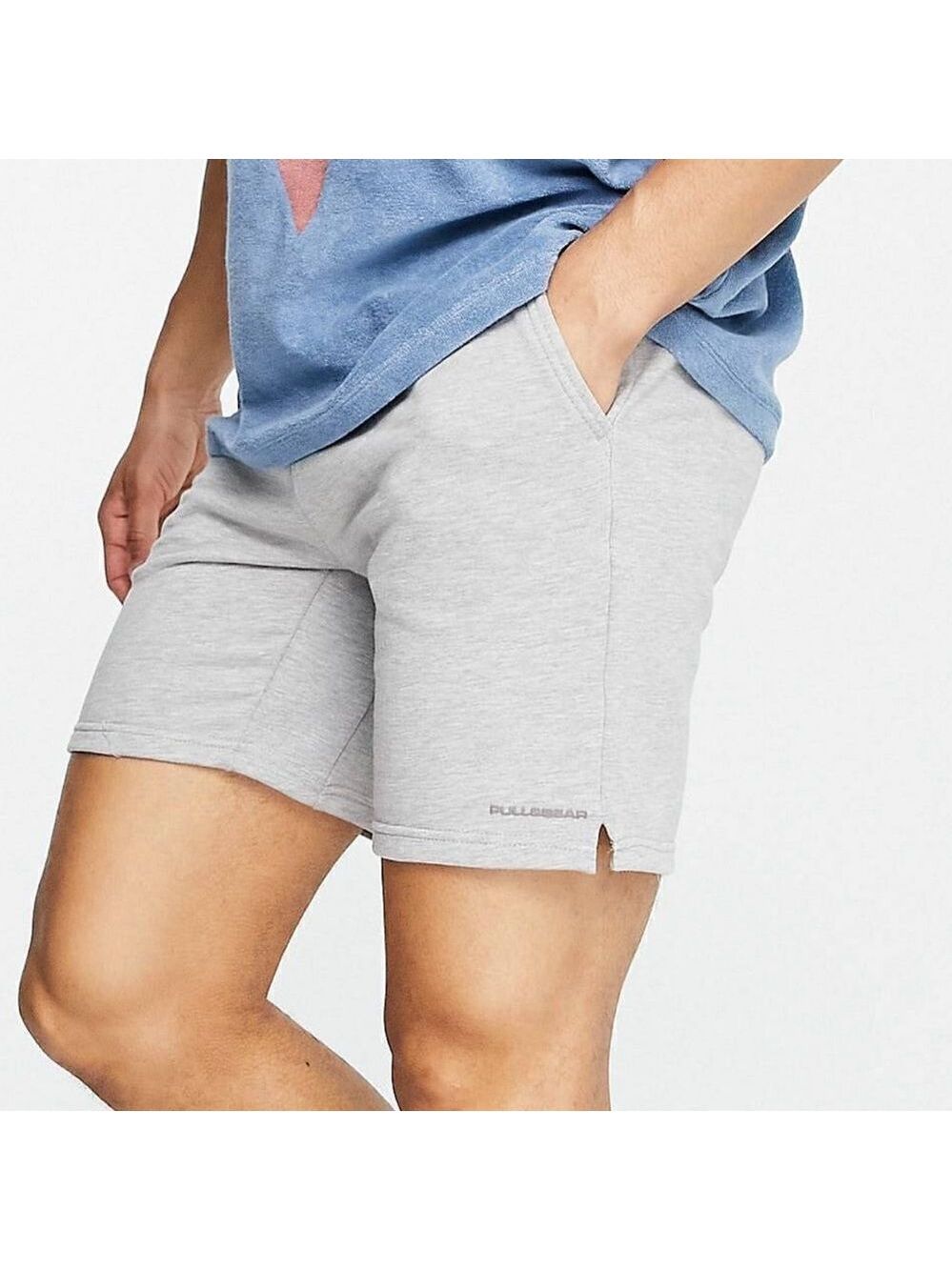 Bershka Gray Super Short Jersey Shorts Size Medium NWOT